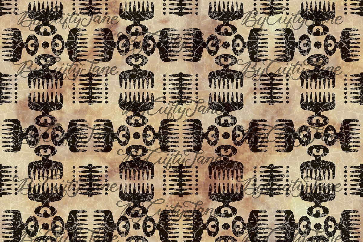 Adinkra DUAFE Pattern II, a Pattern Graphic by ByGiftyJane (Photo 7 of 11)