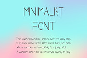 Minimalist Typeface. A Minimal Font, a Sans Serif Font by LuckyDesigner (Thumbnail 1 of 2)