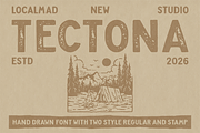 Tectona - Font & Extras!, a Sans Serif Font by Localmad (Thumbnail 9 of 9)