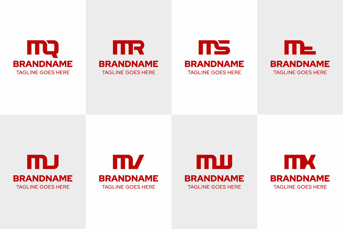 Letters MQ MR MS MT MU MV MW MX Logo, a Branding & Logo Template by Pray Art Design Studio (Photo 1 of 2)