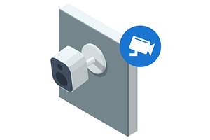 Smart Home Security Camera, a Technology Illustration by Golden Sikorka
