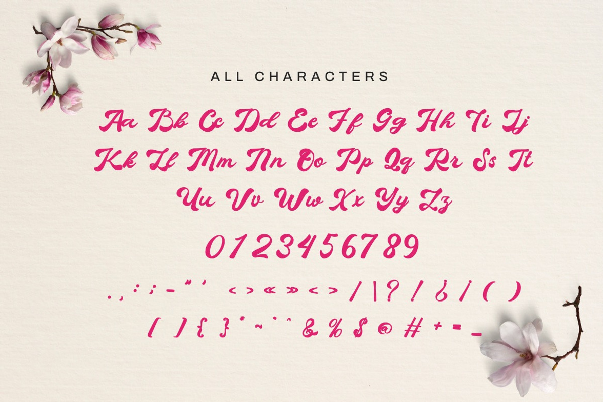 Quaty Heart - Retro Script Font, a Script Font by Dhabee (Photo 13 of 18)