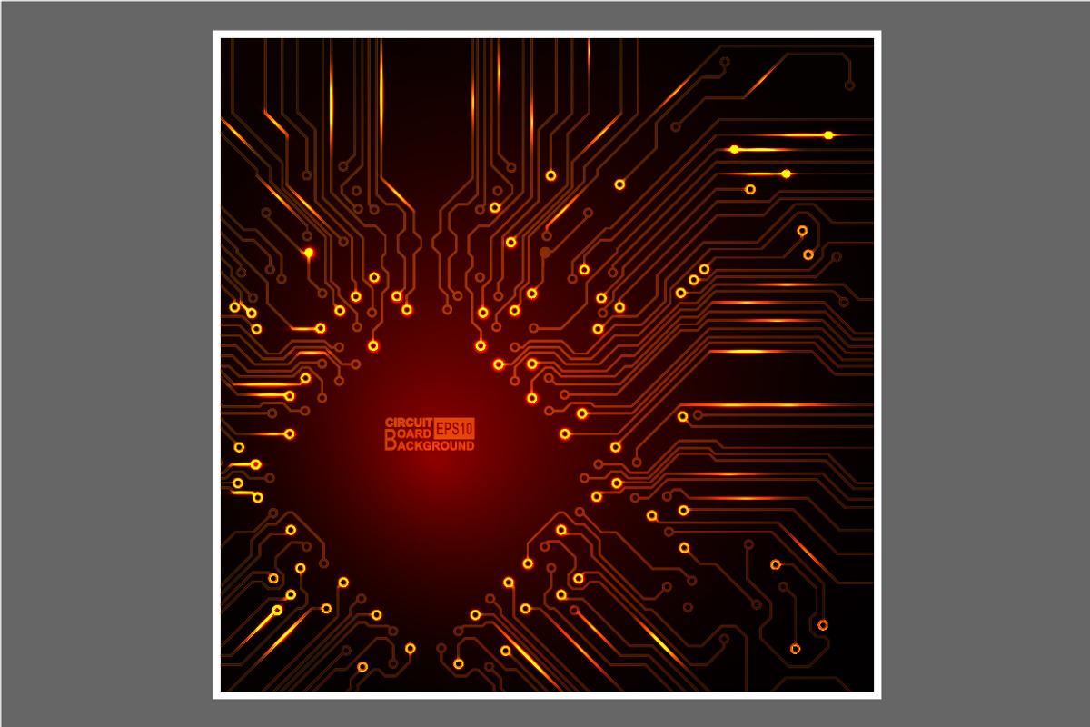 -50% Circuit boards backgrounds set, a Background Graphic by frost_newt (Photo 4 of 11)