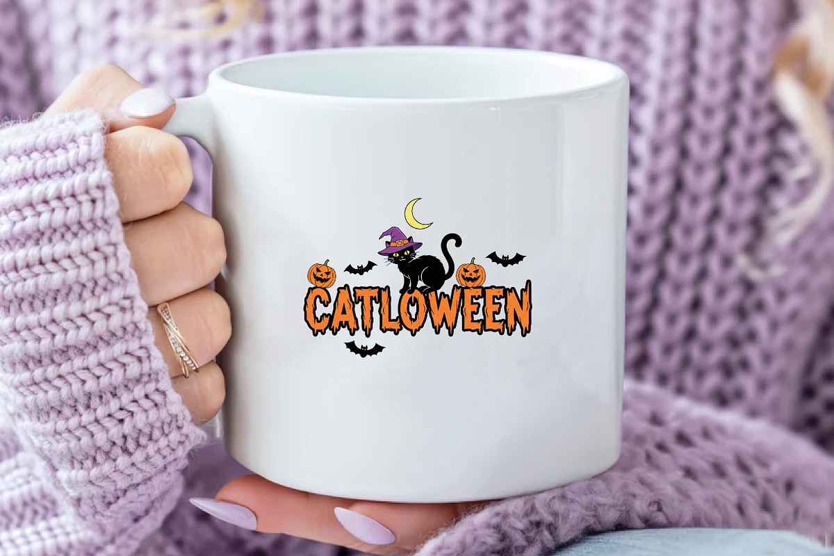 Funny Halloween Catloween Png, an Illustration by Daily.Designs (Photo 5 of 5)