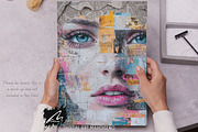 Shabby Portrait Mixed Media Pages, a Person Illustration by Digital Art Mahdiseño (Thumbnail 3 of 10)