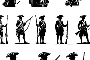 Colonial Soldier Silhouette Set, an Object Graphic by RT Studio (Thumbnail 2 of 3)