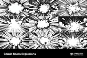 Comic Boom Explosions. 31 images, a Decorative Illustration by Handmadefont (Thumbnail 4 of 20)