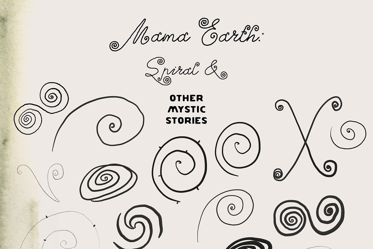 MAMA EARTH Mystic Spiral Textures, an Object Graphic by Lana Elanor (Photo 15 of 17)
