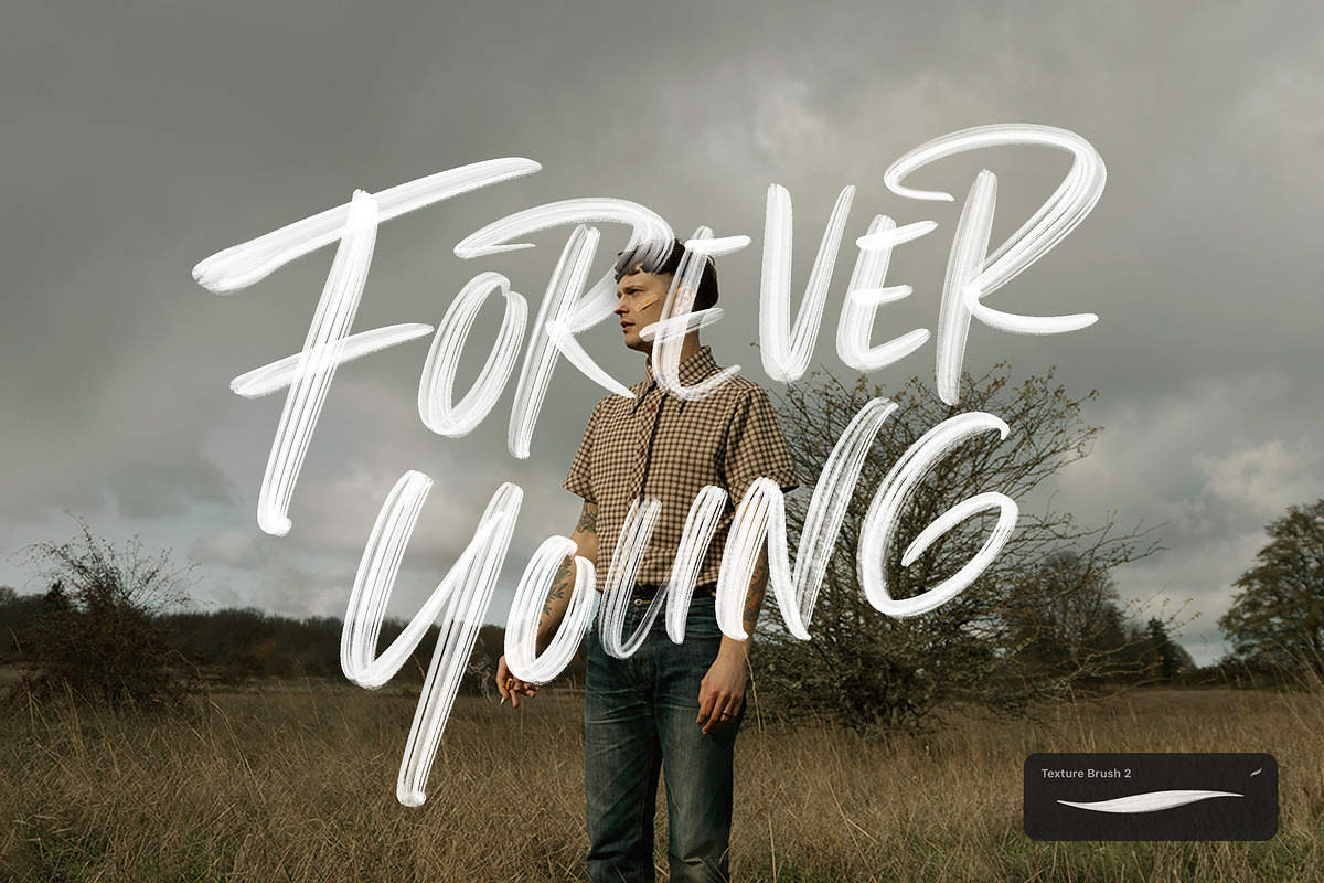 30+ Procreate Lettering Brushes, a Brush Add-On by Nurmiftah (Photo 3 of 11)