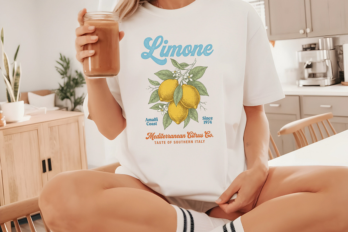 Retro Summer Lemon Fruit PNG, a Seasonal Illustration by Canvas Craft (Photo 3 of 7)