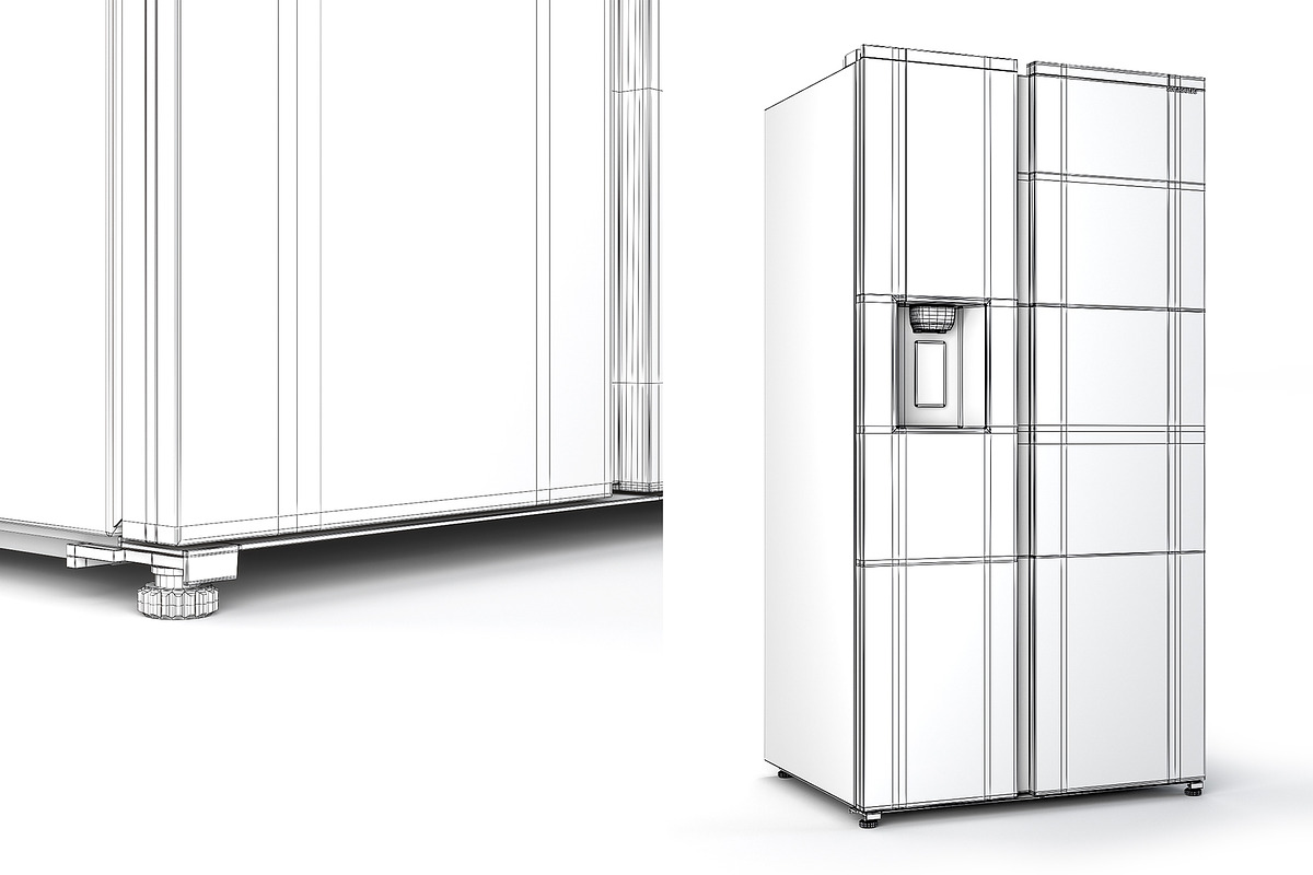 Refrigerator Samsung RS8000, a Furniture 3D Model by AllSkull (Photo 4 of 4)