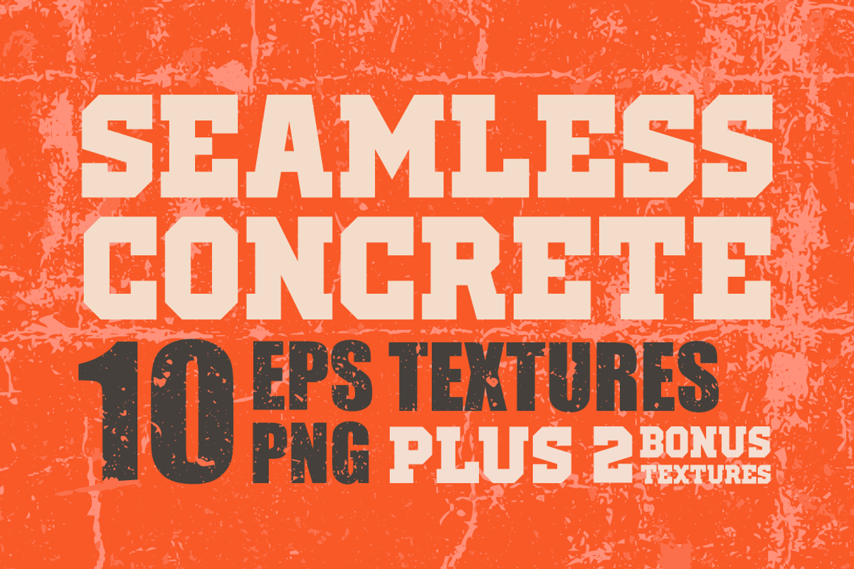 Seamless Concrete Textures, a Texture Graphic by Super Pop Design Shoppe (Photo 1 of 8)
