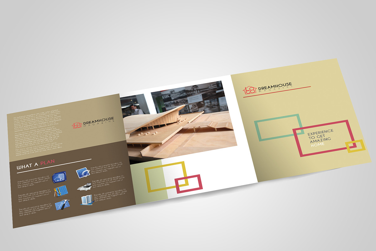 Square Trifold Mockup, a Print Template by BoriesBechker (Photo 7 of 9)