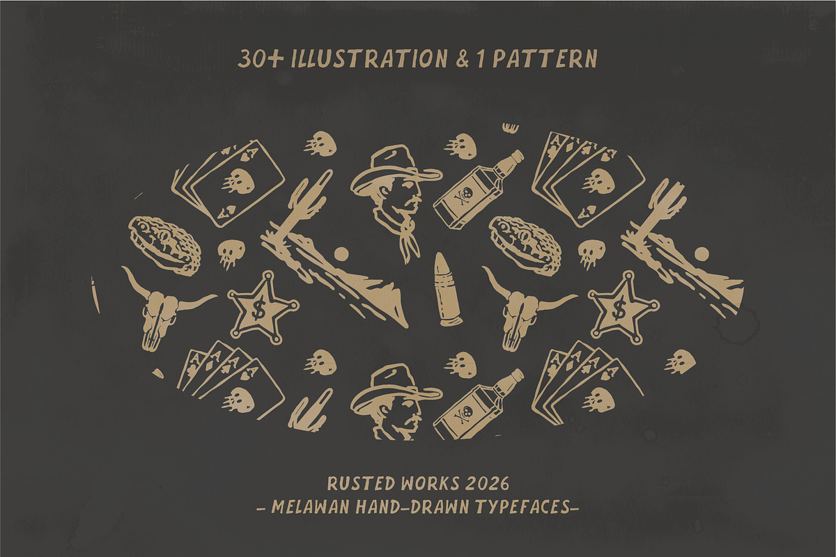 Melawan Typeface, a Sans Serif Font by Rusted Works (Photo 6 of 7)
