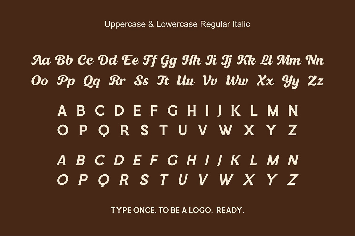 Rondho Luxury Retro Font Duo Script, a Script Font by WhymoreArt (Photo 10 of 11)