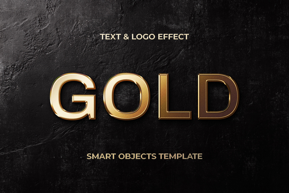 Glowing Gold Text & Logo Effect, a Layer Style Add-On by Design Squad (Photo 1 of 4)