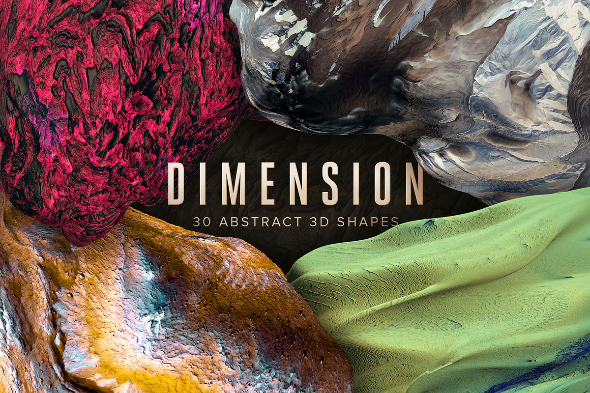 Dimension: 30 Abstract 3D Shapes, a Texture Graphic by Chroma Supply (Photo 1 of 13)
