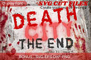 Death City Font, SVG cut files font, a Font by Tattoo Worker Studio (Thumbnail 1 of 4)