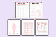 Digital 2025 Fitness Planner, a Stationery Template by Shumaya (Thumbnail 5 of 7)