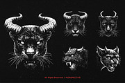 10 Bundle Dark Art Panther Horn, an Illustration by Morspective (Thumbnail 3 of 7)
