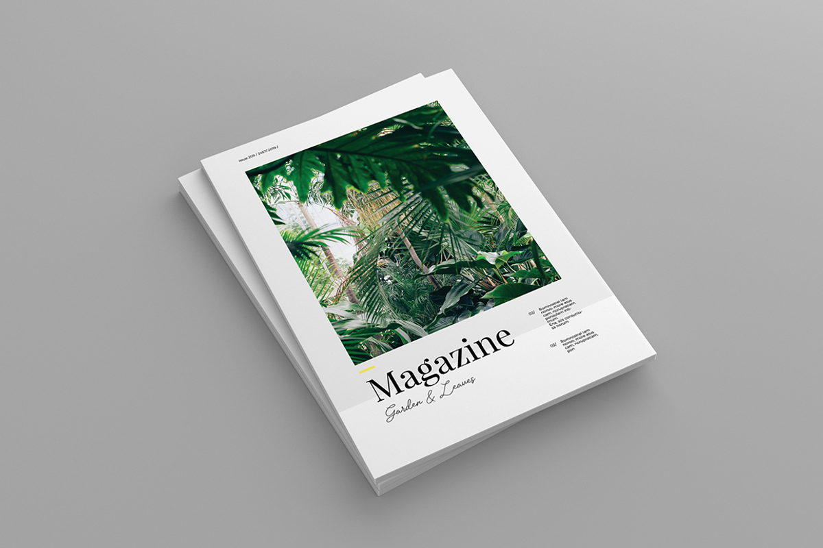 Garden And Leaves Magazine Template, a Magazine Template by spidergraph (Photo 1 of 16)