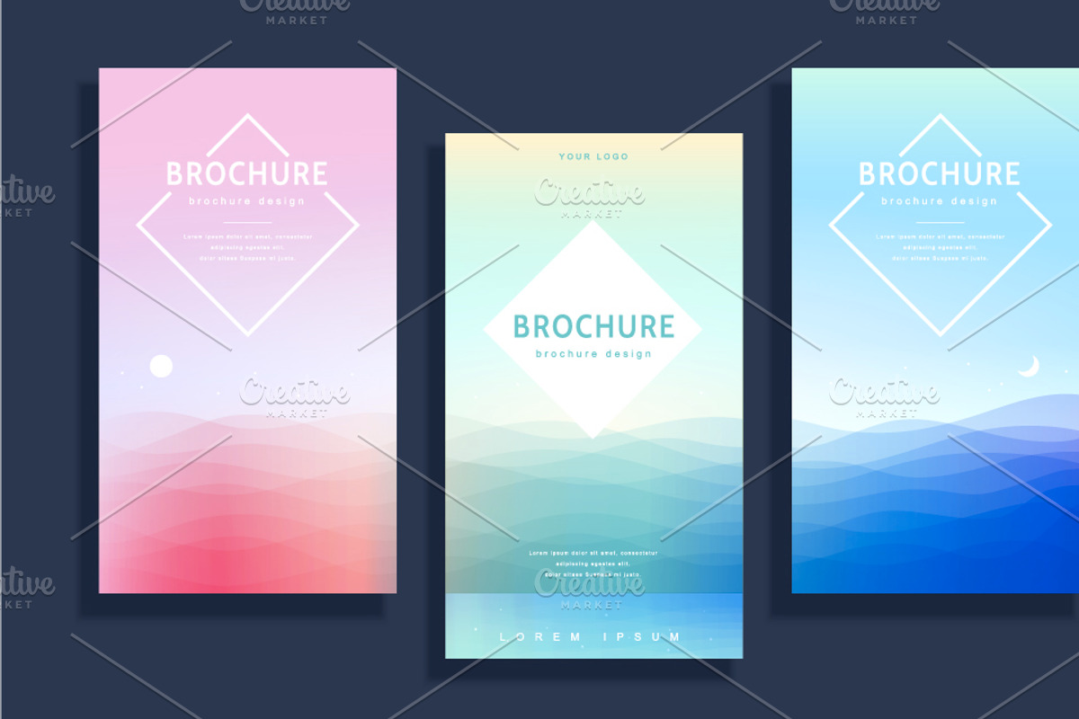 Set of abstract cover template, a Brochure Template by TotallypicRF