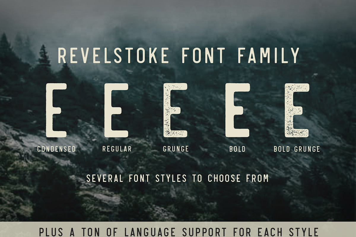 Revelstoke - 5 Font Family preview 3
