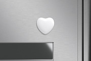 White Heart Fridge Magnet 3D Model, an Object 3D Model by rebrandy (Thumbnail 2 of 9)