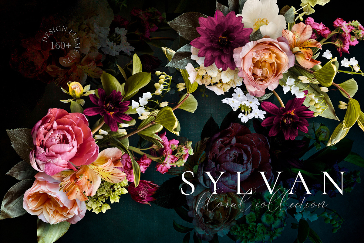 Sylvan Floral Clip Art Collection, an Object Graphic by Eclectic Anthology (Photo 1 of 20)