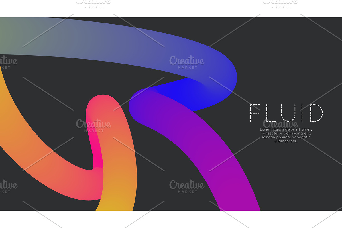 3d Gradient Shape. Beautiful, an Illustration by Holo Art
