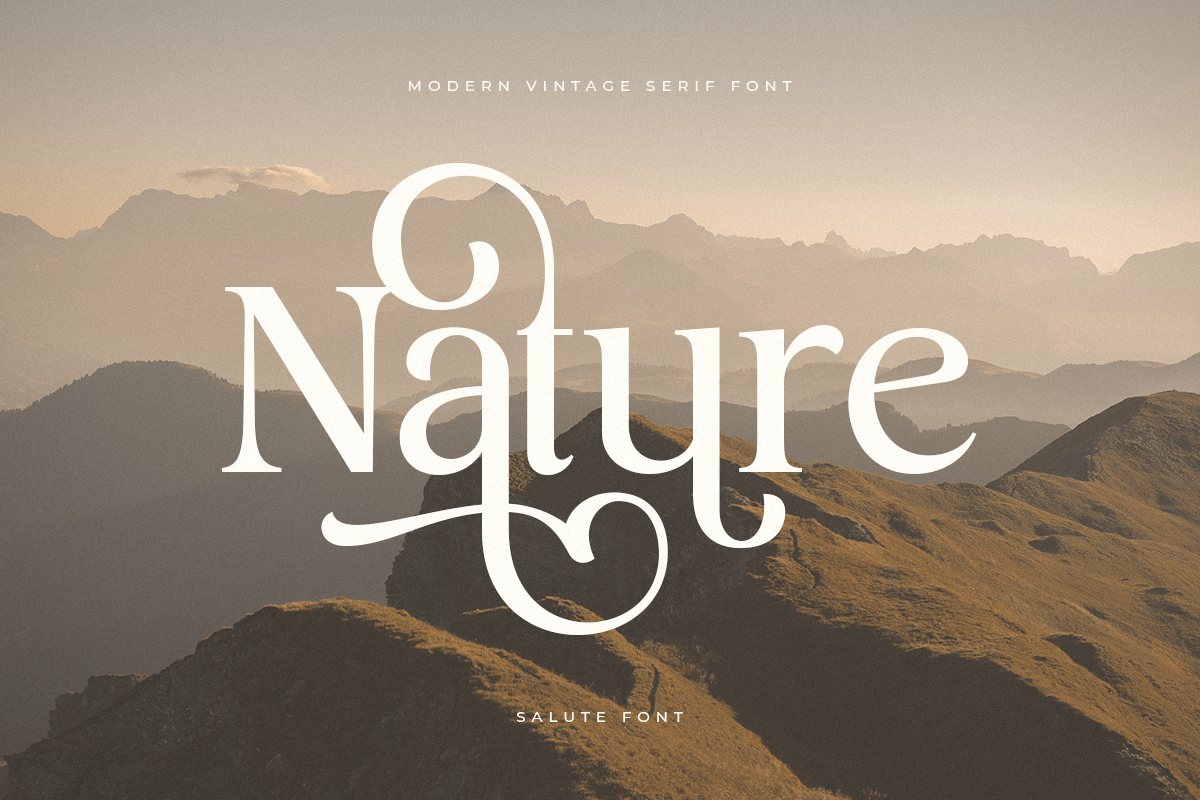 Salute - Modern Vintage Beauty Font, a Serif Font by Sensatype (Photo 14 of 21)