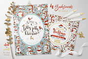 Cute Snowmen Set, a Decorative Illustration by MaljukArt (Thumbnail 8 of 14)