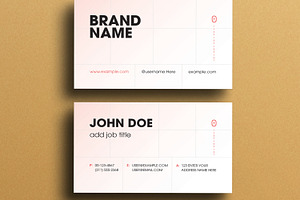 Modern Business Card Template Layout, a Business Card Template by MightyDesign