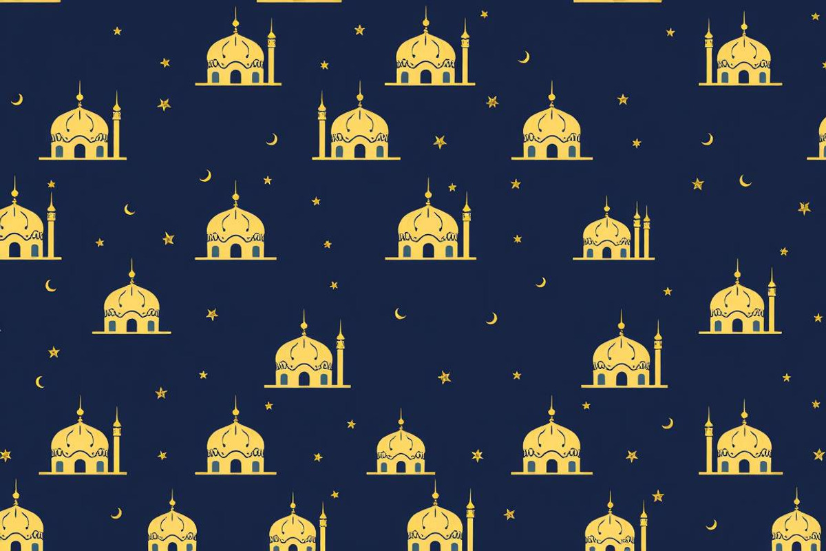 45 Ramadan Mosque Pattern Background, a Background Graphic by adenpinkstore (Photo 8 of 8)