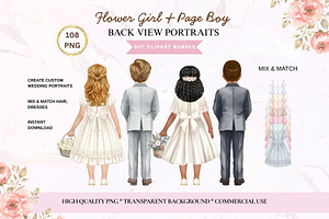 Flower Girl & Page Boy Clipart, a Person Illustration by ColorfulPT