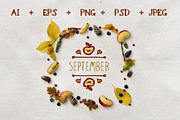 Hand-sketched fall season cards, an Illustration by AV Design (Thumbnail 2 of 6)