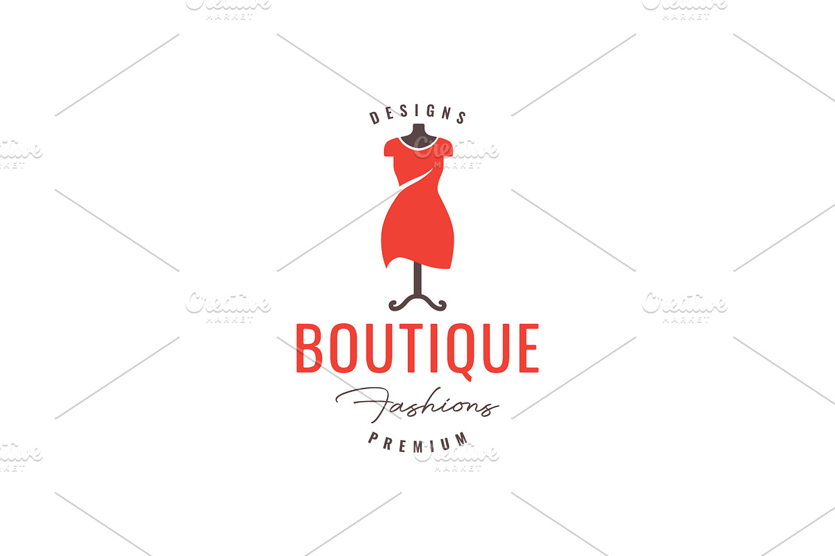 beauty dress  boutique logo, a Branding & Logo Template by devastd
