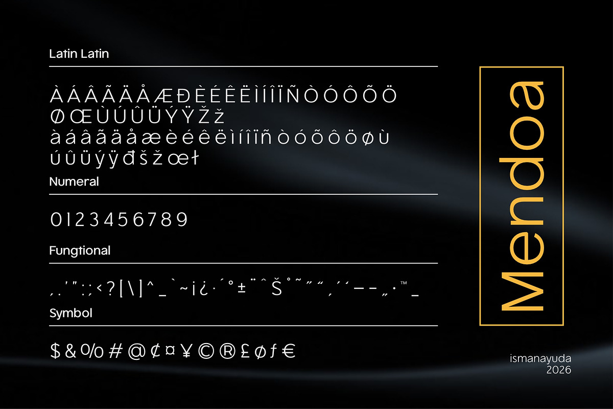 Mendoa, a Sans Serif Font by ismanayuda (Photo 6 of 6)