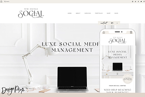 Wix Website - 5th Avenue Social, a Wix Template by Design Pixie