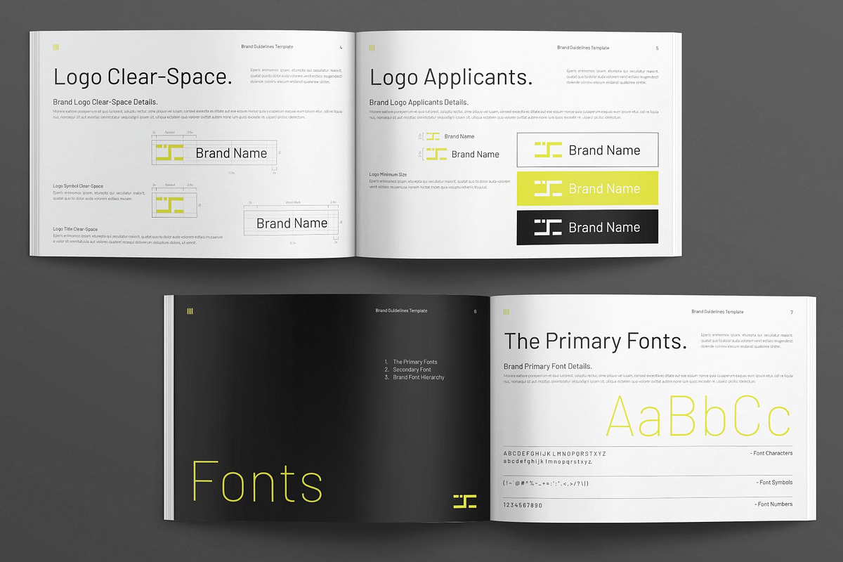 Brand Guideline Brochure Landscape, a Brochure Template by MassiveCreator (Photo 3 of 8)