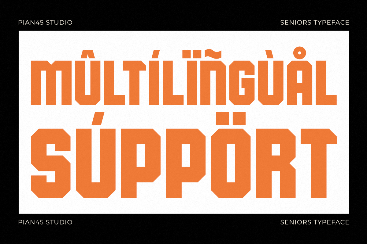 Seniors - College Athletic Sans, a Sans Serif Font by Pian45 Studio (Photo 8 of 8)