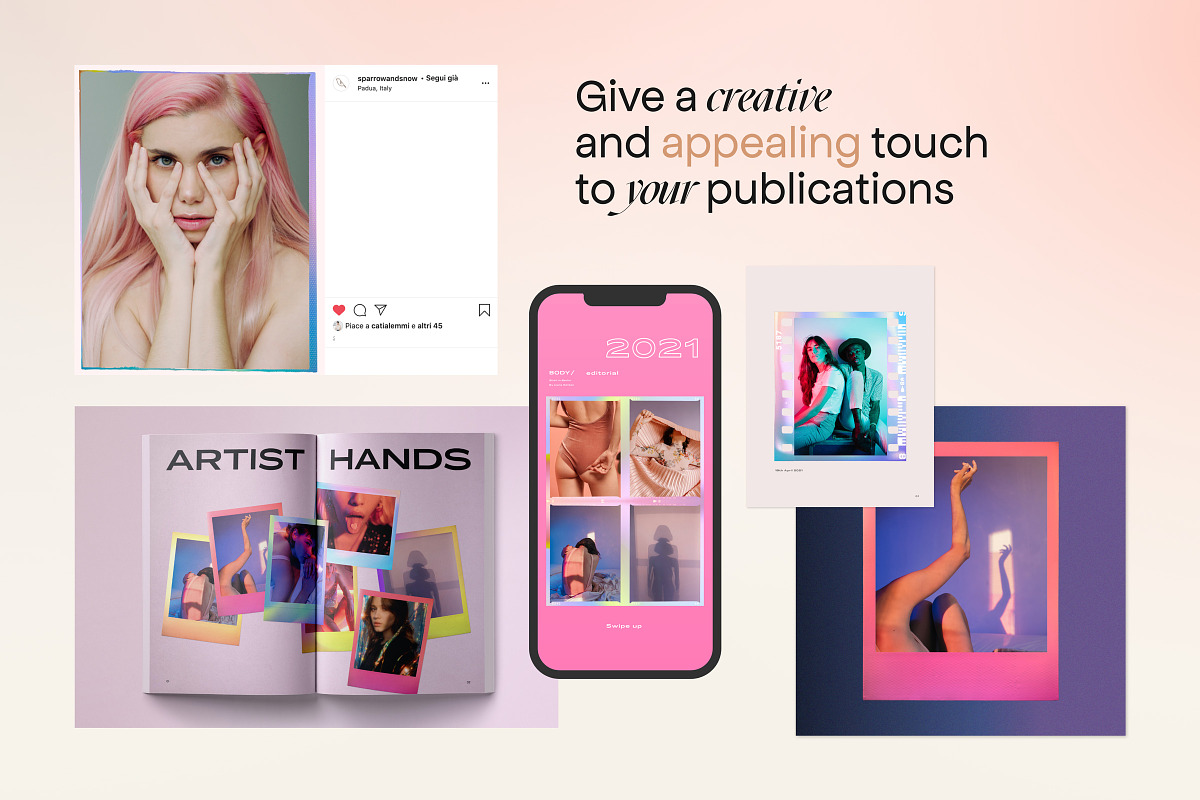 Gradient High Quality Film Frames, a Product Mockup by Sparrow & Snow (Photo 2 of 12)
