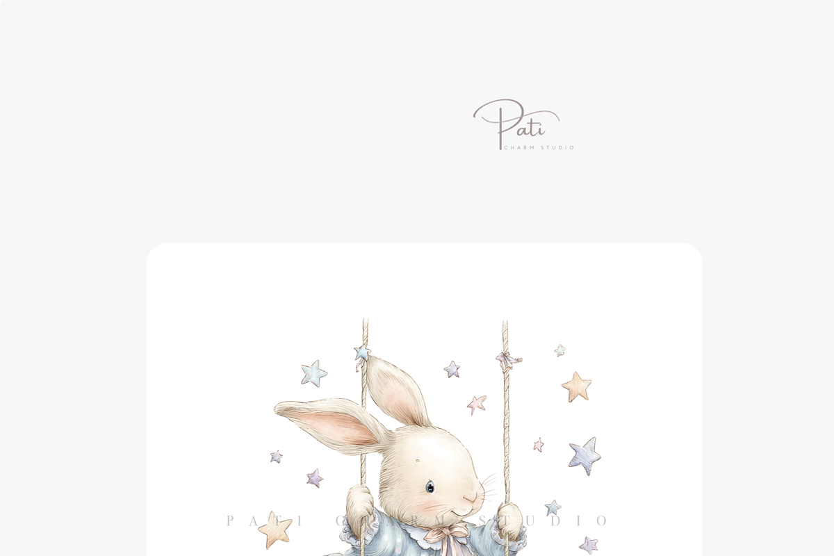 40 Pastel Baby Animals Clipart Set, an Animal Illustration by Pati Charm Studio (Photo 5 of 6)