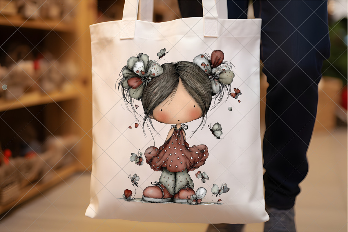 Flowers And Girls Clipart, an Illustration by SinaCreation (Photo 3 of 6)