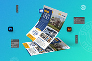Real Estate Flyer Template, a Flyer Template by GraphicalMarket (Thumbnail 5 of 6)