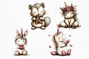 Whimsical Unicorn Day Animal Clipart, an Illustration by Craft Nest (Thumbnail 5 of 5)