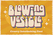 Blowing Vesicle - Psychedelic Font, a Font by Letterhend Studio (Thumbnail 1 of 8)