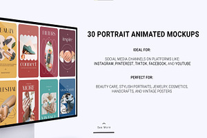 30 Elegance Portrait AE Templates, a Social Media Template by 3Motional