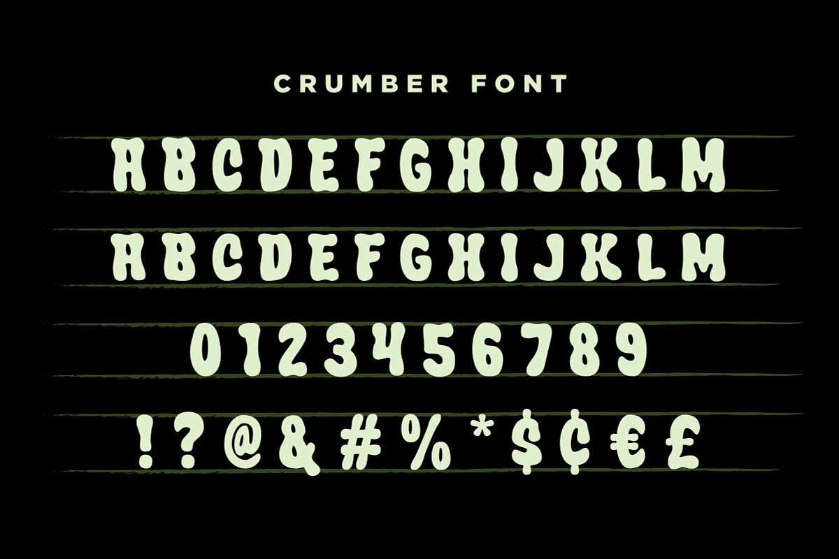 Crumber Bubble Font, a Handwritten Font by Price Foundry (Photo 2 of 24)