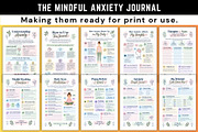 The Mindful Anxiety Journal, a Stationery Template by Designmela01 (Thumbnail 2 of 6)